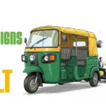 Influencer branding campaign design featuring Indian auto rickshaw art