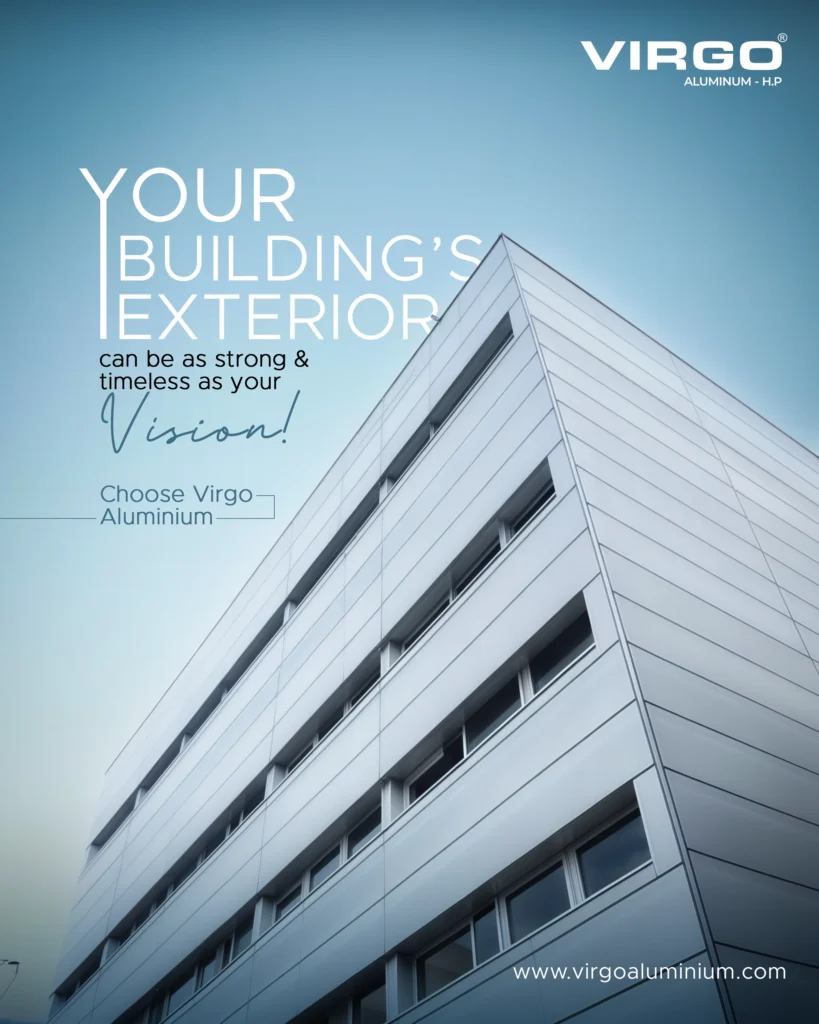 Aluminium facade cladding