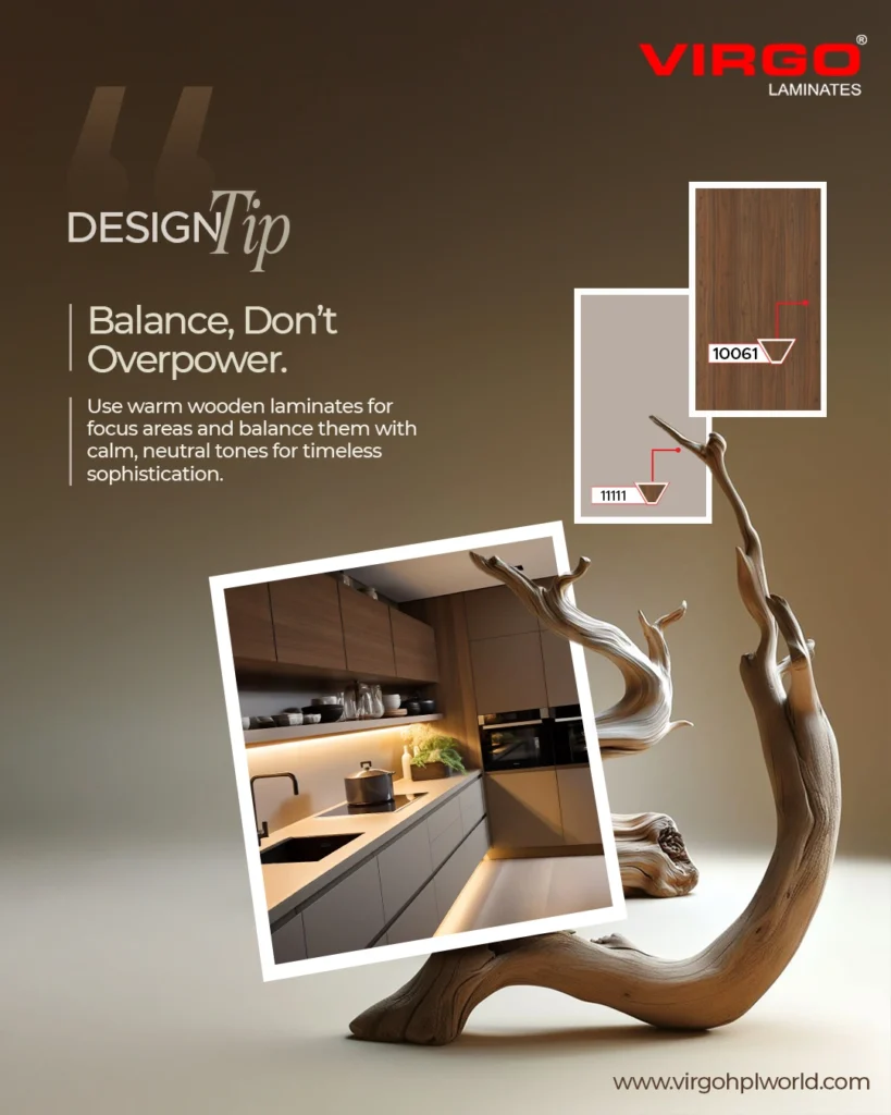 Virgo laminates share the design tips with balance